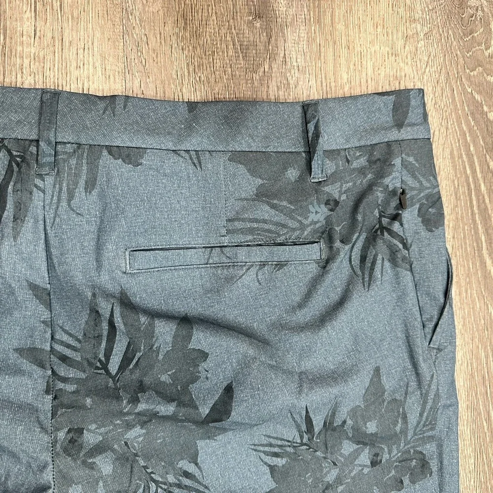 All In Motion Shorts Mens‎ 40 Blue Tropical Lightweight Casual Stretch Shorts